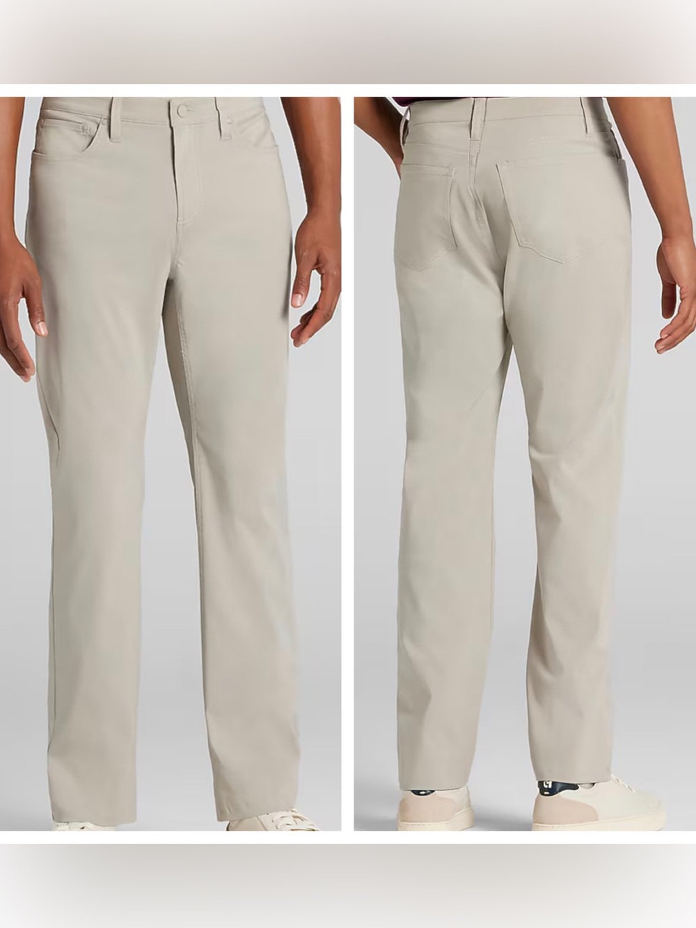 KENNETH COLE AWEARNESS AWEAR TECH SLIM FIT TAN PERFORMANCE PANTS 34x30